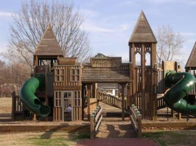 Wooden play structure
